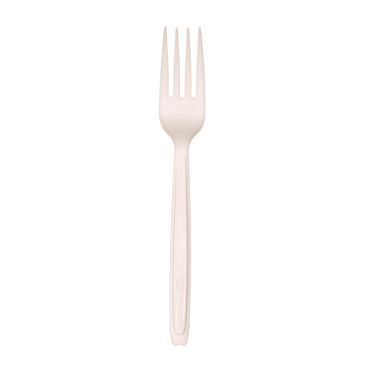 ECO-PRODUCTS,INC. Cutlery for Cutlerease Dispensing System, Fork, Plastic, White, 960/Carton (ECOEPCE6FKWHT)