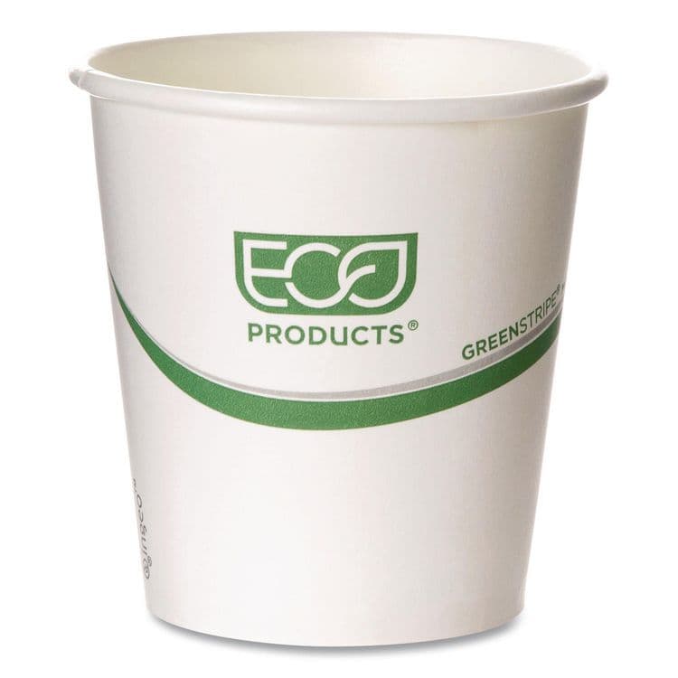 ECO-PRODUCTS,INC. GreenStripe Hot Cups, 10 oz, Paper, White, 50/Pack, 20 Packs/Carton (ECOEPBHC10GS)