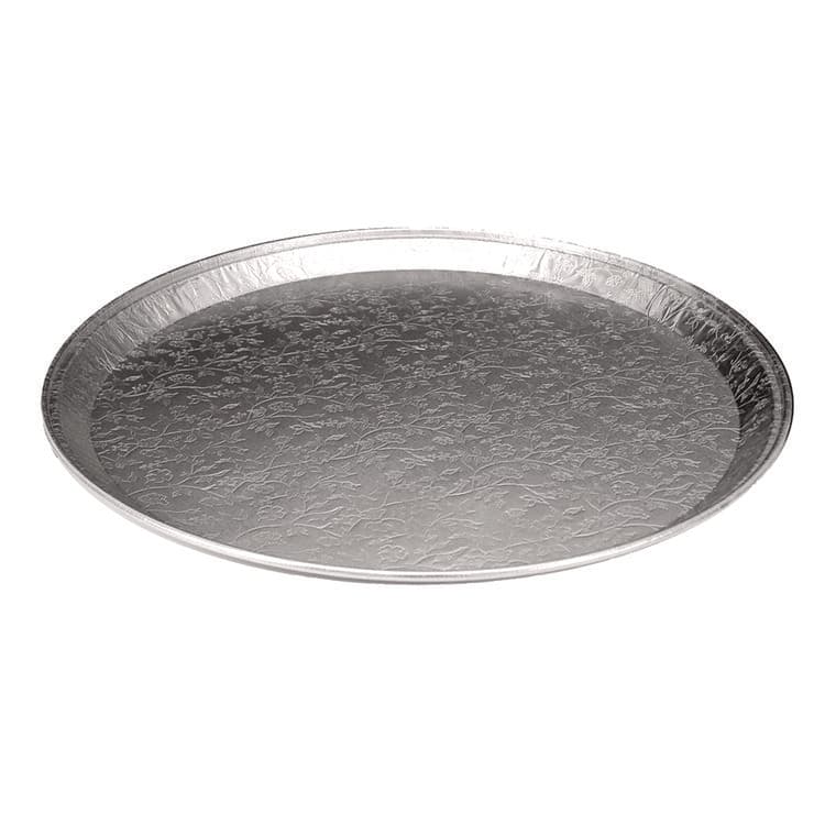 HFA Aluminum Embossed Tray, 12" Diameter, 25/Carton (HFA401380)