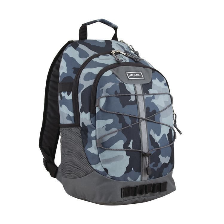 FUEL USA Terra Sport Bungee Backpack, 15.5", 12.5 x 7.75 x 18, Midnight Camo (FUE117870STMNC) thumbnail 2