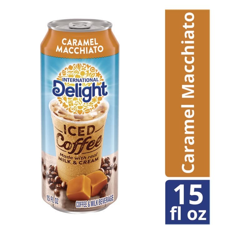 DEAN FOODS Iced Coffee, Caramel Macchiato, 15 oz Can, 12/Carton (ITDWWI07500) thumbnail 2