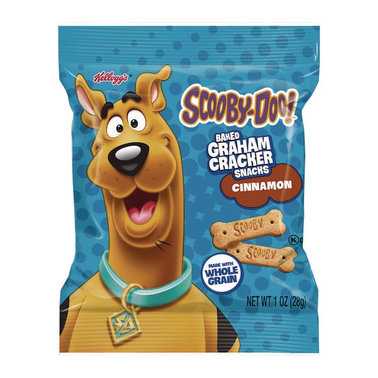 KELLOGG'S Scooby-Doo Cinnamon Graham Sticks, 1 oz Packet, 210/Carton (KEBKEE50689)