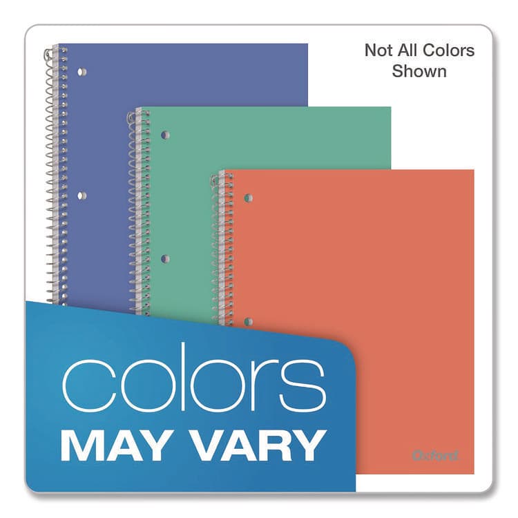 TOPS BUSINESS FORMS Poly One-Subject Notebook, Medium/College Rule, Randomly Assorted Cover Color, (100) 11 x 9 Sheets (OXF10590) thumbnail 2