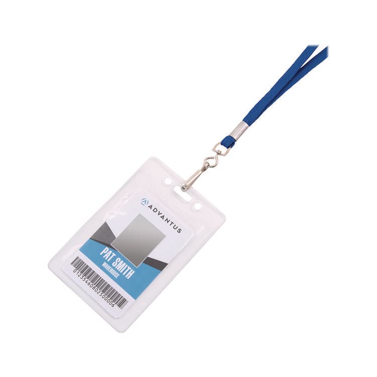 ADVANTUS CORPORATION Deluxe Lanyard with J-Hook, Blue, 36" Long, 100/Pack (AVT97129) thumbnail 4