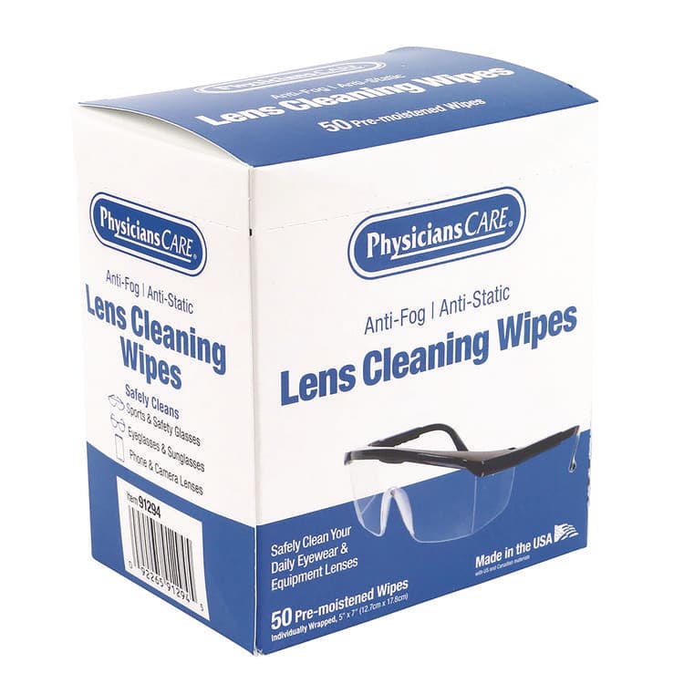 ACME UNITED CORPORATION Lens Cleaning Wipe, 5 x 7, 50/Box (PHY91294) thumbnail 2