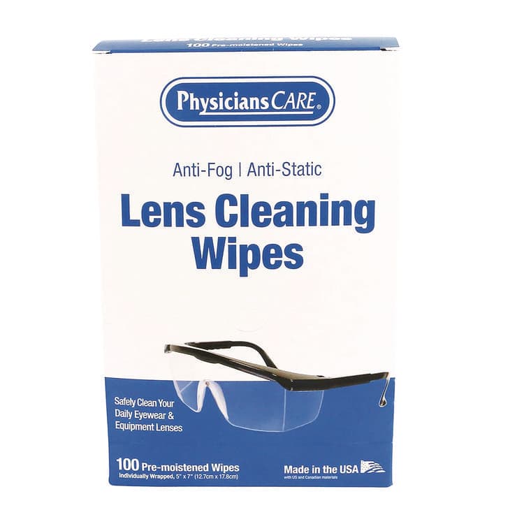 ACME UNITED CORPORATION Lens Cleaning Wipe, 5 x 7, 100/Box (PHY91295)