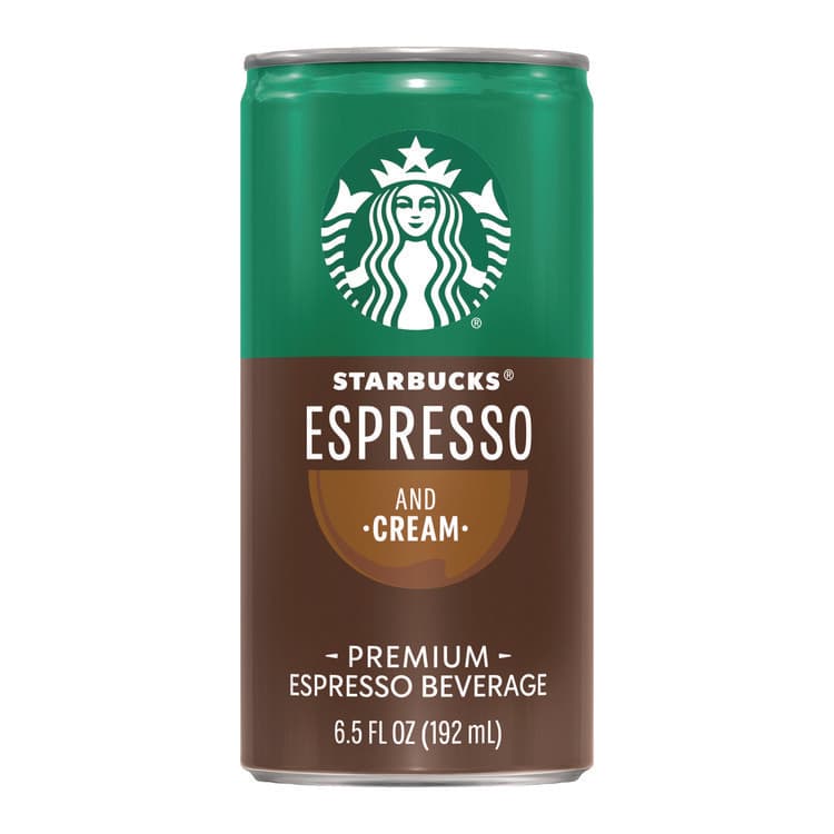 STARBUCKS COFFEE COMPANY Cold Brew Coffee, Doubleshot Espresso and Cream, 6.5 oz Can, 24/Carton (SBKPEP10451) thumbnail 3