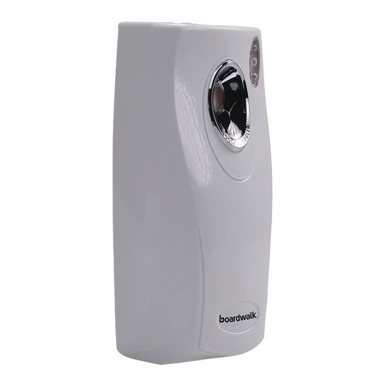 BOARDWALK Classic Metered Air Freshener Dispenser, 4" x 3" x 9.5", White (BWK908)