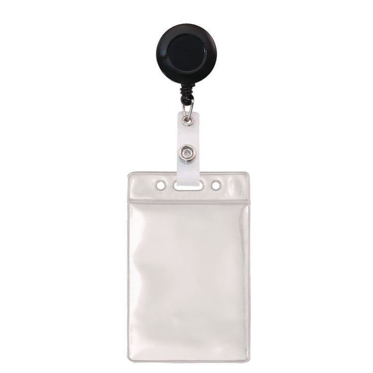 ADVANTUS CORPORATION ID Badge Holder, Clear, Vertical Orientation, 2.38 x 3.5 Insert, 50/Pack (AVT75684) thumbnail 3