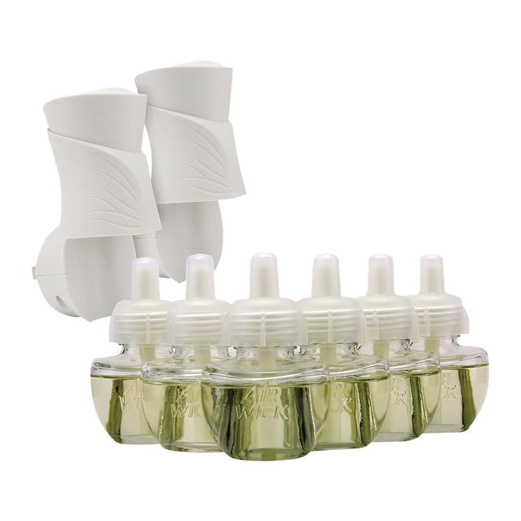 RECKITT BENCKISER Plug-in Scented Oil Starter Kit, Fresh Linen, 0.67 oz, 8/Pack (RAC01914CT) thumbnail 2