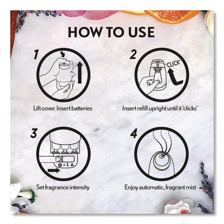 RECKITT BENCKISER Essential Mist Refill, Fresh Waters, 0.67 oz, 5/Pack (RAC03011PK) thumbnail 4