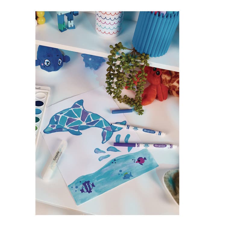 BINNEY & SMITH / CRAYOLA Washable Watercolor Paint, 24 Assorted Colors, Palette Tray (CYO530524) thumbnail 2