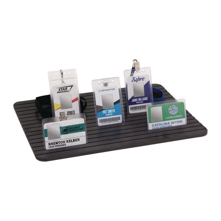 ADVANTUS CORPORATION ID Badge Tray, 15 Slots, 60 Badge Capacity, 15.3 x 11.4, Black (AVT97583) thumbnail 2