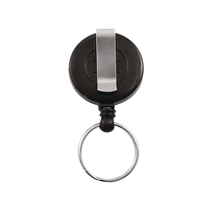 ADVANTUS CORPORATION Badge Reel with Split Key Ring, Extends 30", Black, 12/Box (AVT97121) thumbnail 2