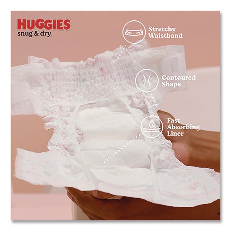 KIMBERLY CLARK Snug and Dry Diapers, Size 3, 16 lbs to 28 lbs, 168/Carton (KCM56456) thumbnail 2