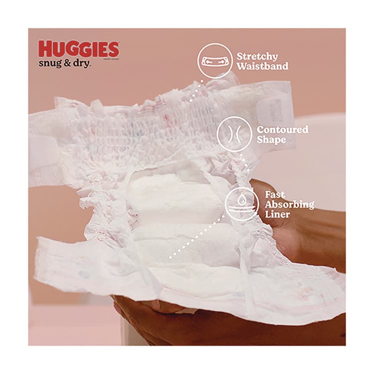 KIMBERLY CLARK Snug and Dry Diapers, Size 2, 12 lbs to 18 lbs, 116/Carton (KCM56433) thumbnail 2
