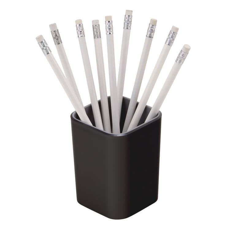 ADVANTUS CORPORATION Fusion Pencil Cup, Plastic, 2.99 x 2.99 x 3.96, Black/Gray (AVT37680) thumbnail 2
