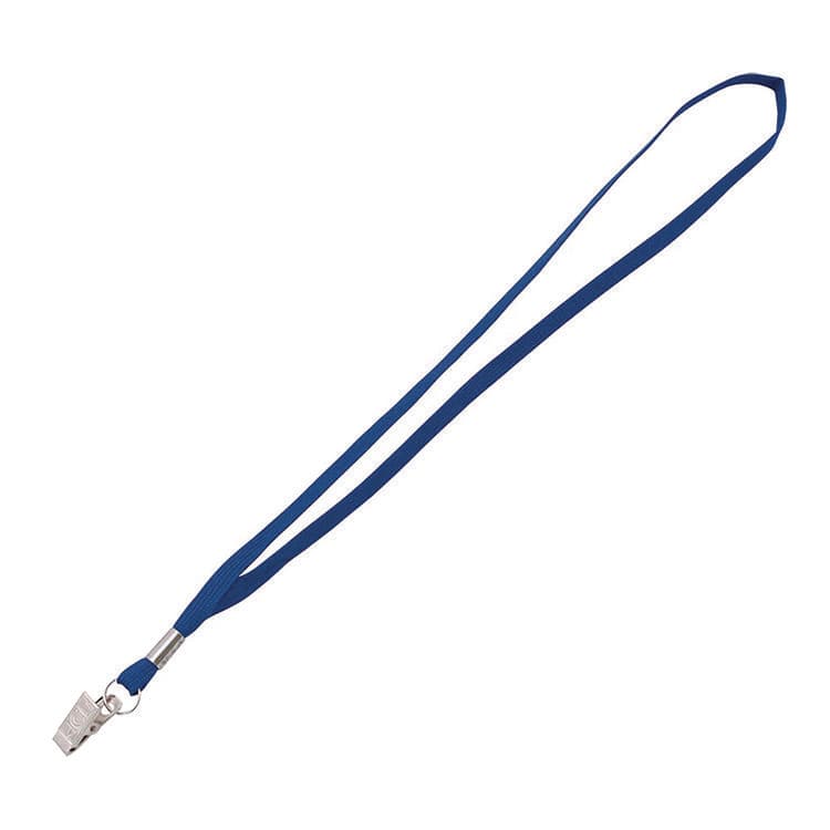 ADVANTUS CORPORATION Metal Flat Clip Lanyard, 36" Long, Blue, 100/Pack (AVT97127)