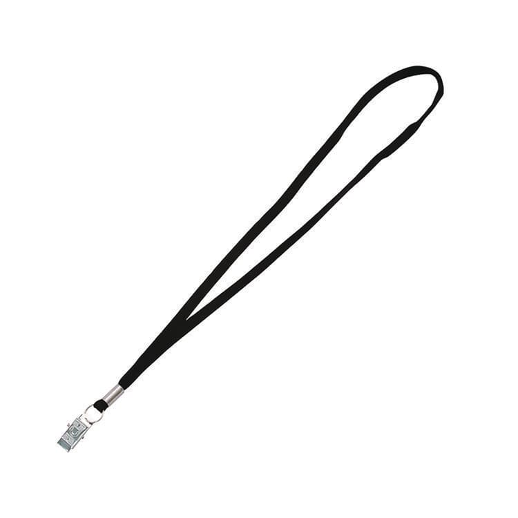 ADVANTUS CORPORATION Metal Flat Clip Lanyard, 36" Long, Black, 100/Pack (AVT97128)