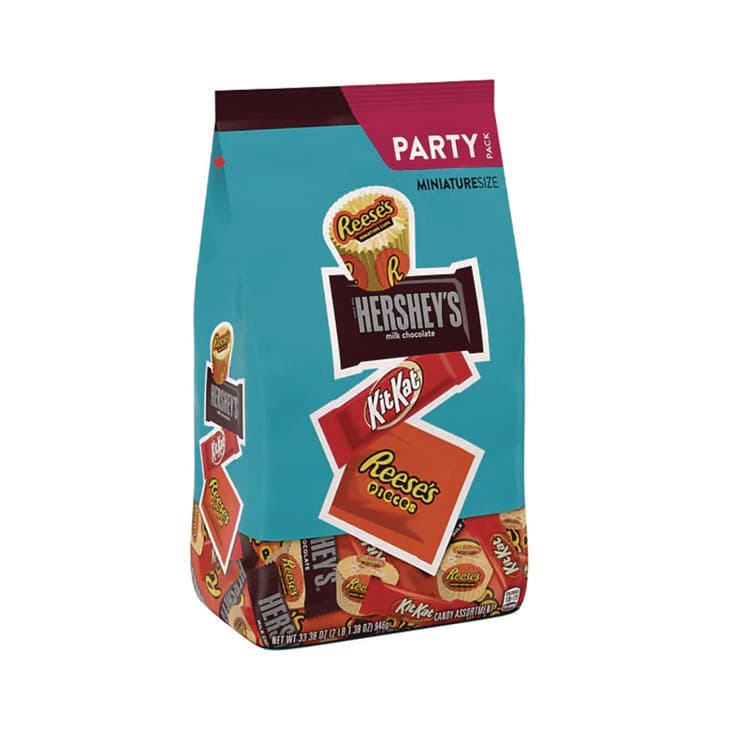 THE HERSHEY COMPANY Party Pack Miniatures Milk Chocolate Variety, Assorted, 33.38 oz Bag (HRS20243)