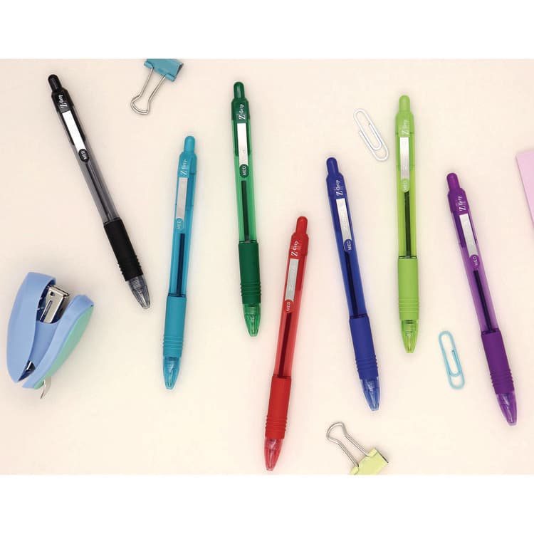 ZEBRA PEN CORP. Z-Grip Ballpoint Pen, Retractable, Medium 1 mm, Assorted Artistic Ink and Barrel Colors, 24/Pack (ZEB12271) thumbnail 3