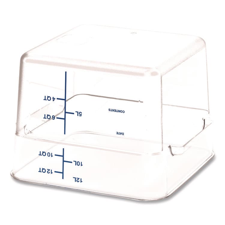 CFS BRANDS Squares Polycarbonate Food Storage Container, 12 qt, 11.13 x 11.13 x 8.25, Clear, Plastic (CFS1195407) thumbnail 4