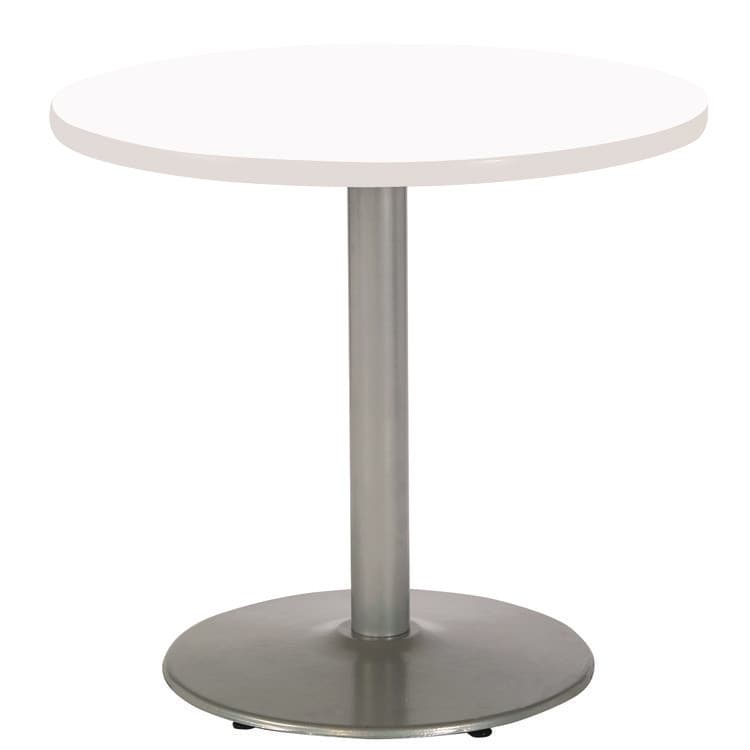 KFI STUDIOS Pedestal Table with Four Navy Kool Series Chairs, Round, 36" Dia x 29h, Designer White (KFI811774036665) thumbnail 2