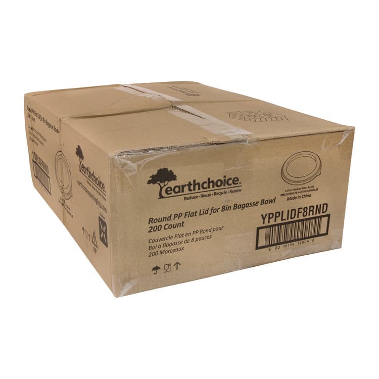 PACTIV EVERGREEN CORPORATION EarthChoice PP Lid for Fiber Blend Bowl, 8" Diameter, Clear, Plastic, 200/Carton (PCTYPPLIDF8RND) thumbnail 2