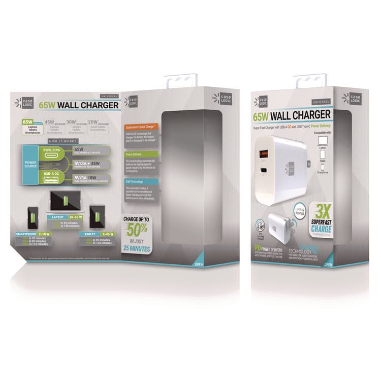 BYTECH Wall Charger, 60 W, White (BTHCLPDW6105WT) thumbnail 2