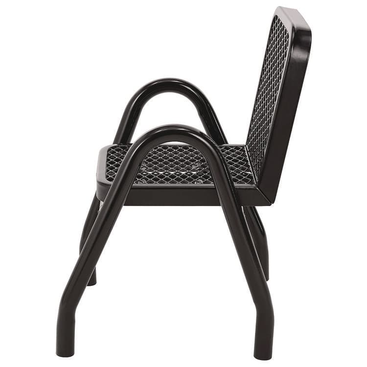 GLOBAL INDUSTRIAL Outdoor Dining Set, Round, 36" dia x 29"h, Black Top, Black Base/Legs (GBE348122BK) thumbnail 4