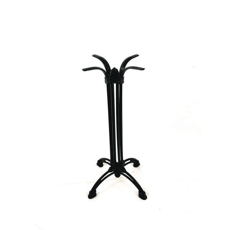 JMC FURNITURE Topalit Tables, Round, 24" dia x 42"h, Teak Top, Black Aluminum Base/Legs (JMC106A24R8) thumbnail 2