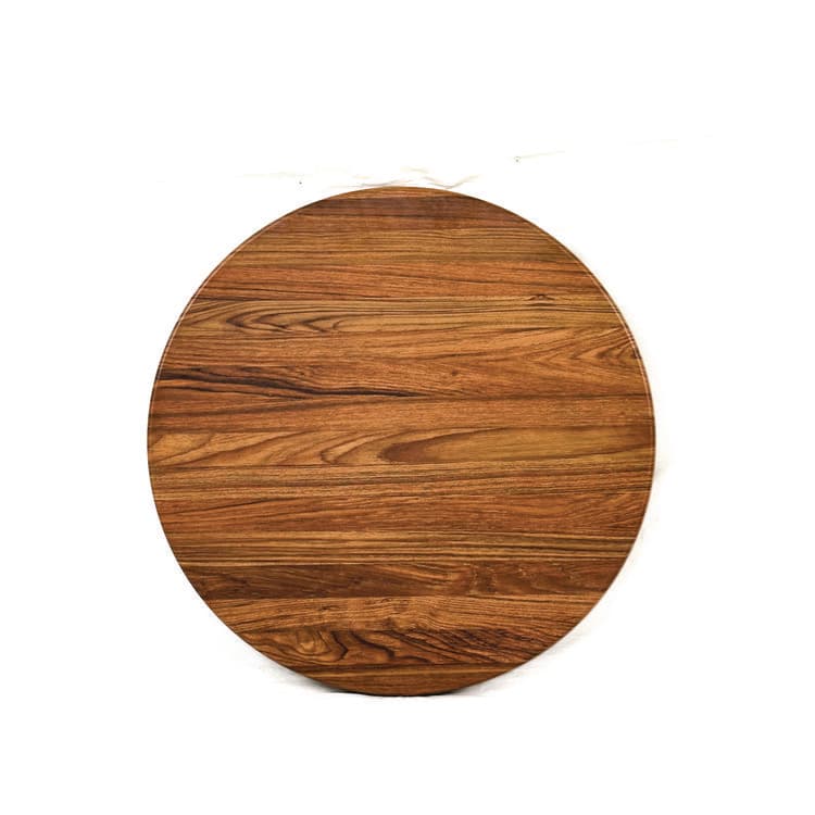 JMC FURNITURE Topalit Tables, Round, 24" dia x 42"h, Teak Top, Black Aluminum Base/Legs (JMC106A24R8) thumbnail 3