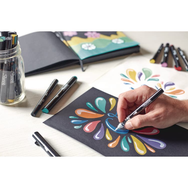 SANFORD Creative Markers, Fine Brush Tip, Assorted Colors, 12/Pack (SAN2196907) thumbnail 4