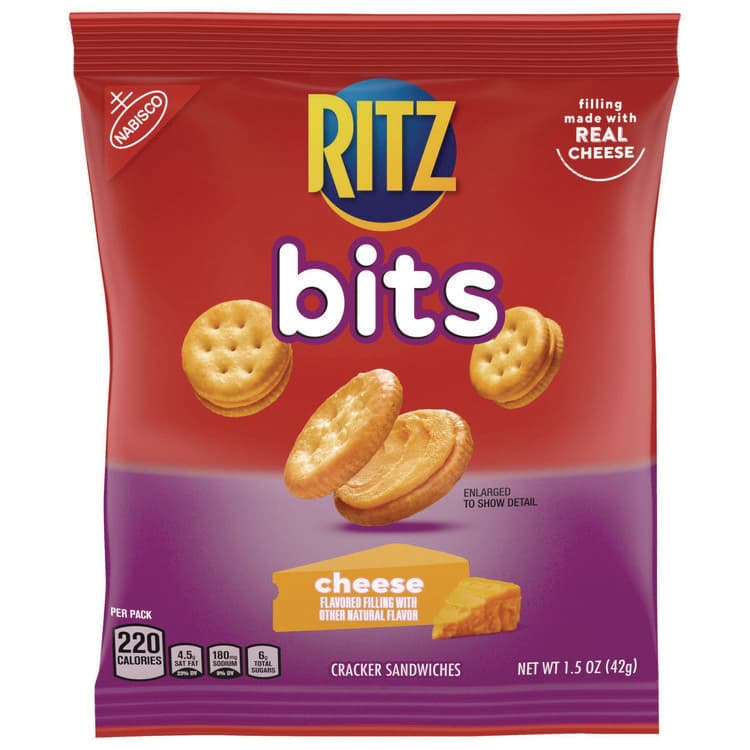 NABISCO FOOD GROUP Ritz Bits, Cheese, 1.5 oz Packs, 60/Carton (RTZ06834) thumbnail 2