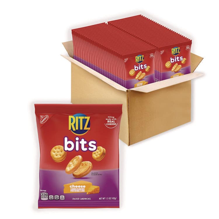 NABISCO FOOD GROUP Ritz Bits, Cheese, 1.5 oz Packs, 60/Carton (RTZ06834)