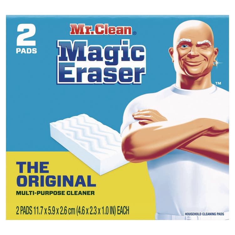 PROCTER & GAMBLE Magic Eraser, 4.6 x 2.3, 1" Thick, White, 2/Pack, 12 Packs/Carton (PGC43515)