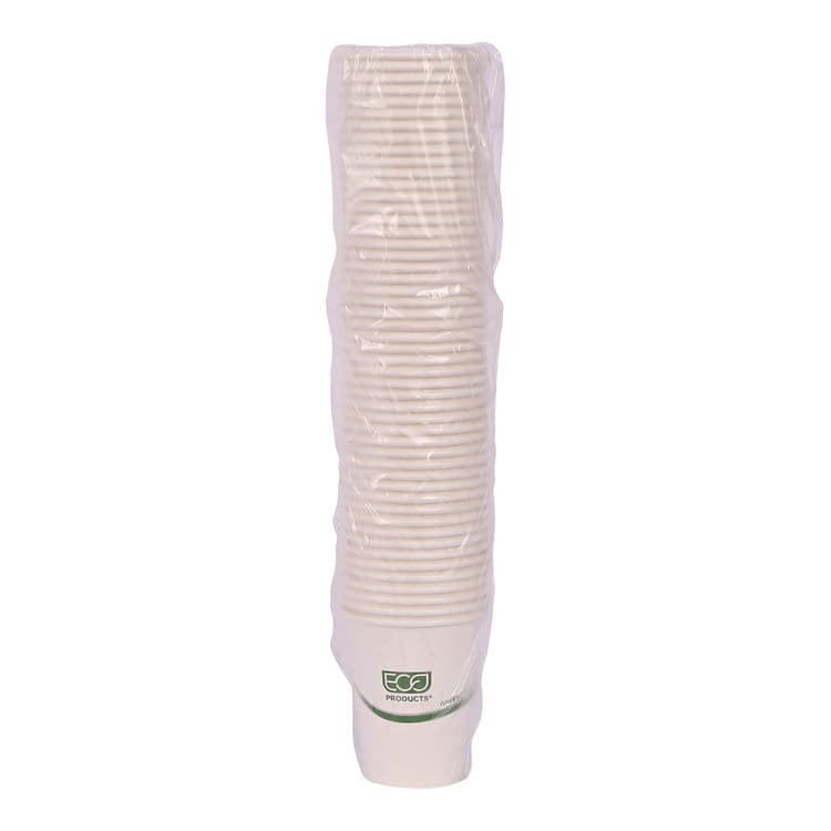 ECO-PRODUCTS,INC. GreenStripe Renewable and Compostable Hot Cups, 8 oz, Paper, White/Green, 50/Pack, 20 Packs/Carton (ECOEPBHC8GS) thumbnail 4