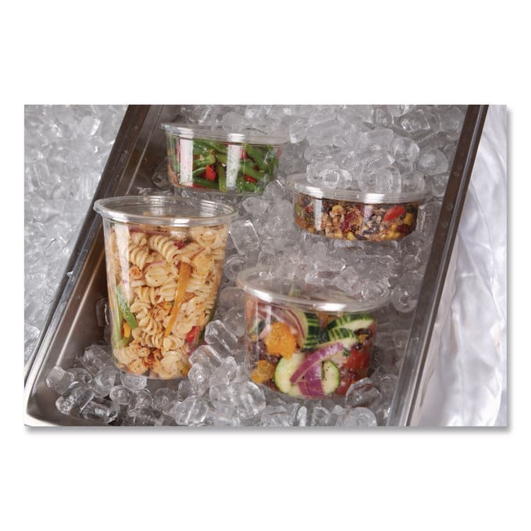 ECO-PRODUCTS,INC. Round Deli Containers, 32 oz, 4.63" Diameter x 5.5" h, Clear, Plastic, 500/Carton (ECOEPRDP32) thumbnail 3