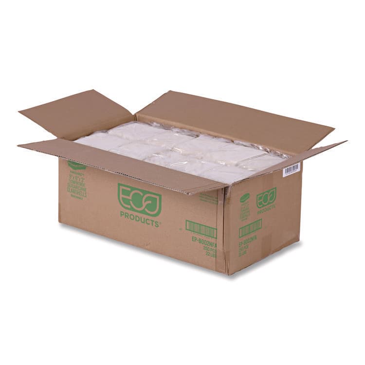 ECO-PRODUCTS,INC. Vanguard Renewable and Compostable Sugarcane Clamshells, 3 Compartments, 9 x 6 x 3, White, 250/Carton (ECOEPB002NFA) thumbnail 4