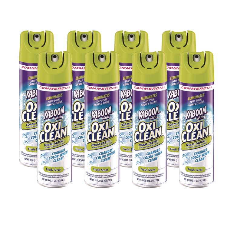 CHURCH & DWIGHT CO., Foamtastic Bathroom Cleaner, Fresh Scent, 19 oz Spray Can, 8/Carton (CDC5703700071CT)