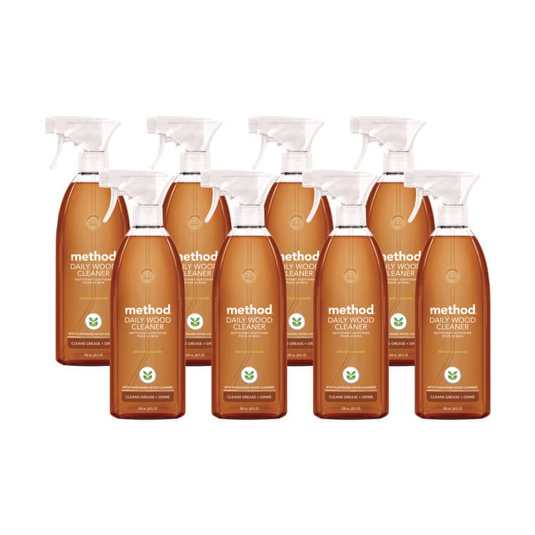 METHOD PRODUCTS . Daily Wood Cleaner, 28 oz Spray Bottle, 8/Carton (MTH01182CT)