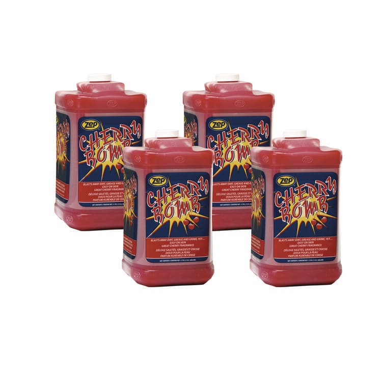 ZEP . Cherry Bomb Hand Cleaner Refill, Cherry Scent, 1 gal, 4/Carton (ZPE95124)