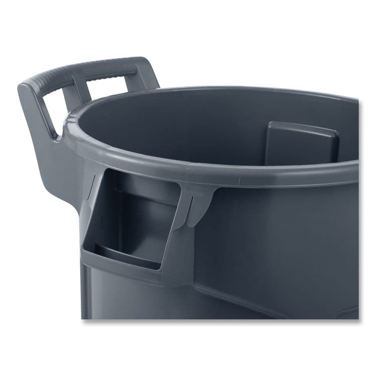 RUBBERMAID COMMERCIAL PROD. Vented Wheeled BRUTE Container, 44 gal, Plastic, Gray (RCP2131929) thumbnail 4