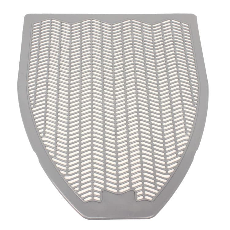IMPACT PRODUCTS, LLC Disposable Urinal Floor Mat, Shield-Shaped, Orchard Zing Scent, Gray Non-Slip Perforated Surface, 17.5" x 20.38", 6/Carton (IMP1525)