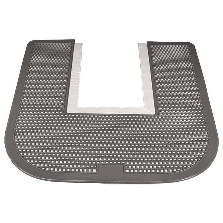 IMPACT PRODUCTS, LLC Disposable Urinal Floor Mat, U-Shaped, Orchard Zing Scent, Gray Non-Slip Perforated Surface, 23" x 21.63", 6/Carton (IMP1550CT)