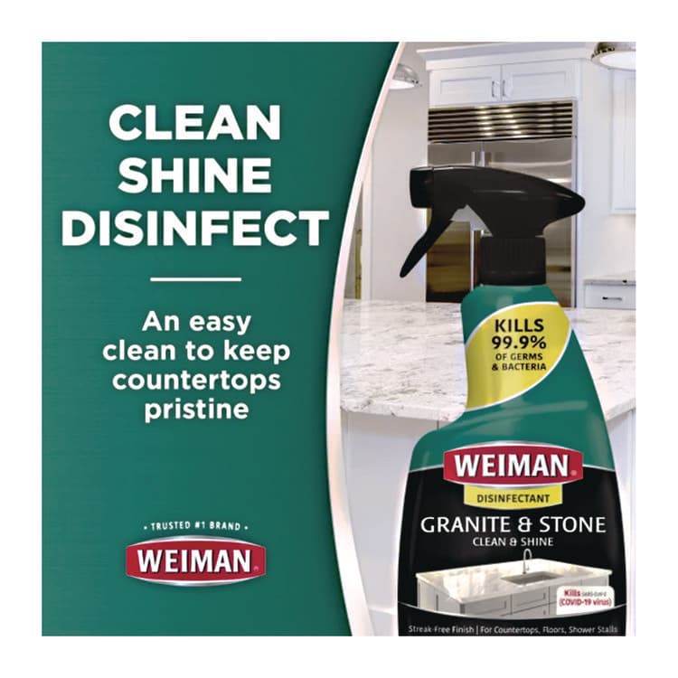 WEIMAN Granite Cleaner and Polish, Citrus Scent, 24 oz Spray Bottle, 6/Carton (WMN109) thumbnail 3