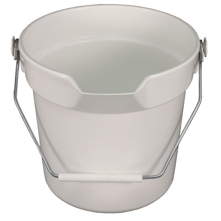 IMPACT PRODUCTS, LLC Deluxe Heavy-Duty Bucket, 10 qt, Polypropylene, Gray, 10.63" dia (IMP5510)