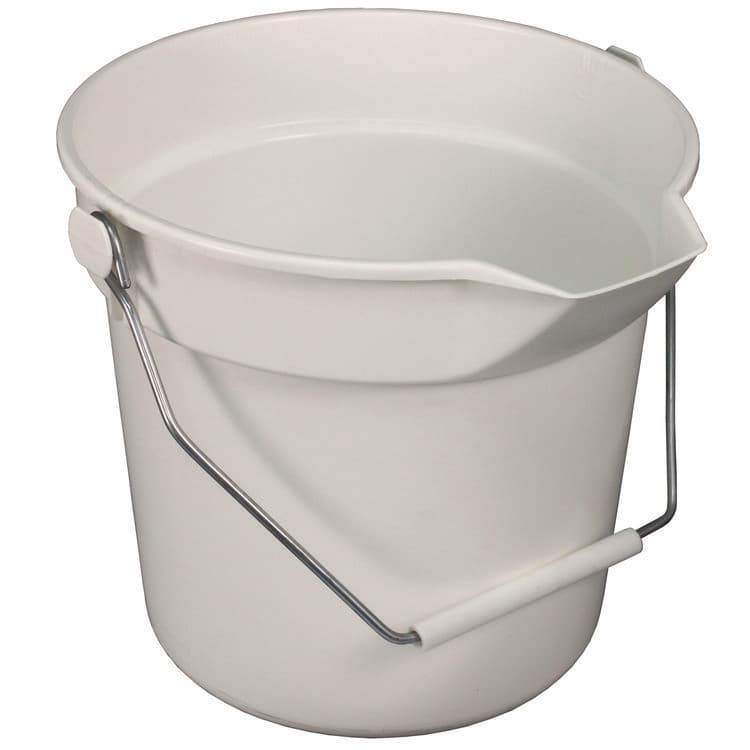 IMPACT PRODUCTS, LLC Deluxe Heavy-Duty Bucket, 10 qt, Polypropylene, Gray, 10.63" dia (IMP5510) thumbnail 2