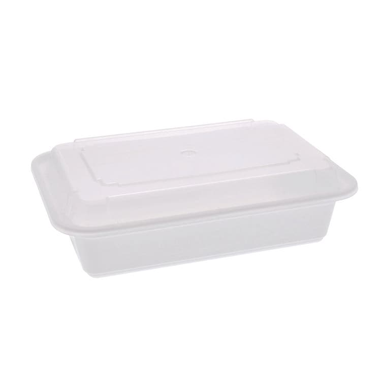 PACTIV EVERGREEN CORPORATION Newspring VERSAtainer Microwavable Containers, Base/Lid Combo, 8.8 x 6 x 2.5, White/Clear, Plastic, 150/Carton (PCTNC888)