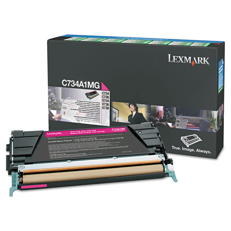LEXMARK INT'L, . X746A1MG Return Program Toner, 7,000 Page-Yield, Magenta (LEXX746A1MG)